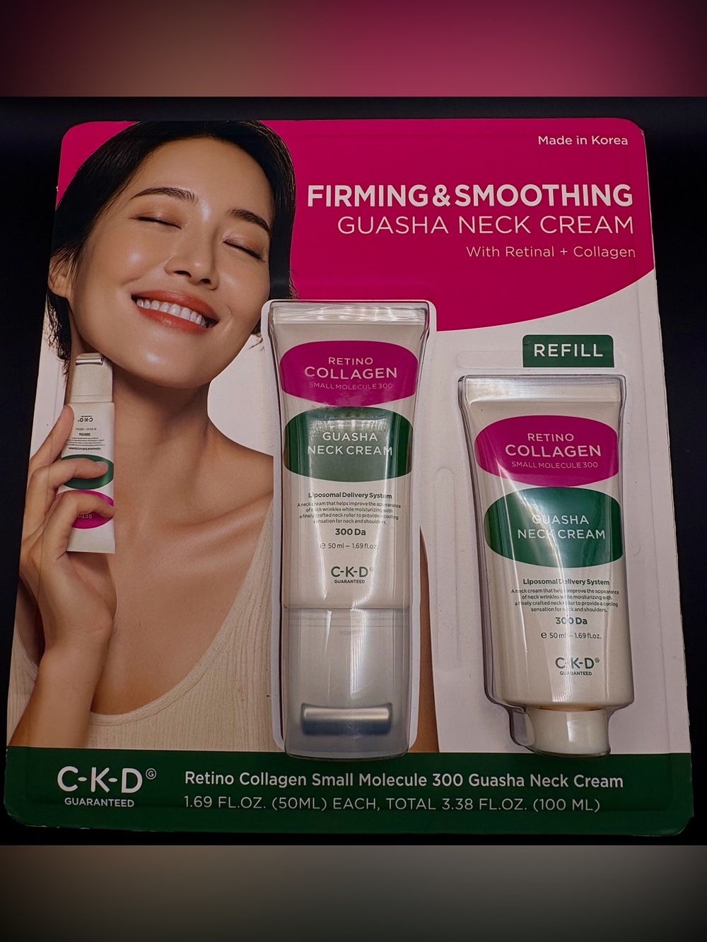 CKD Retino Collagen Guasha Neck Cream — 1.69 fl oz, 2-Pack